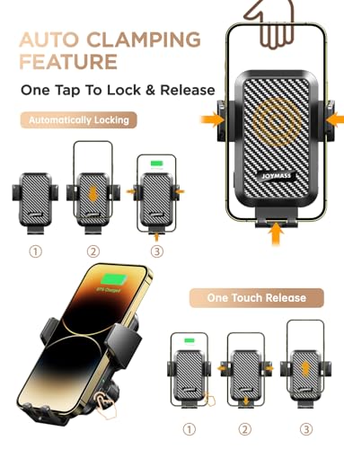 15W Auto-Clamp Wireless Car Charger