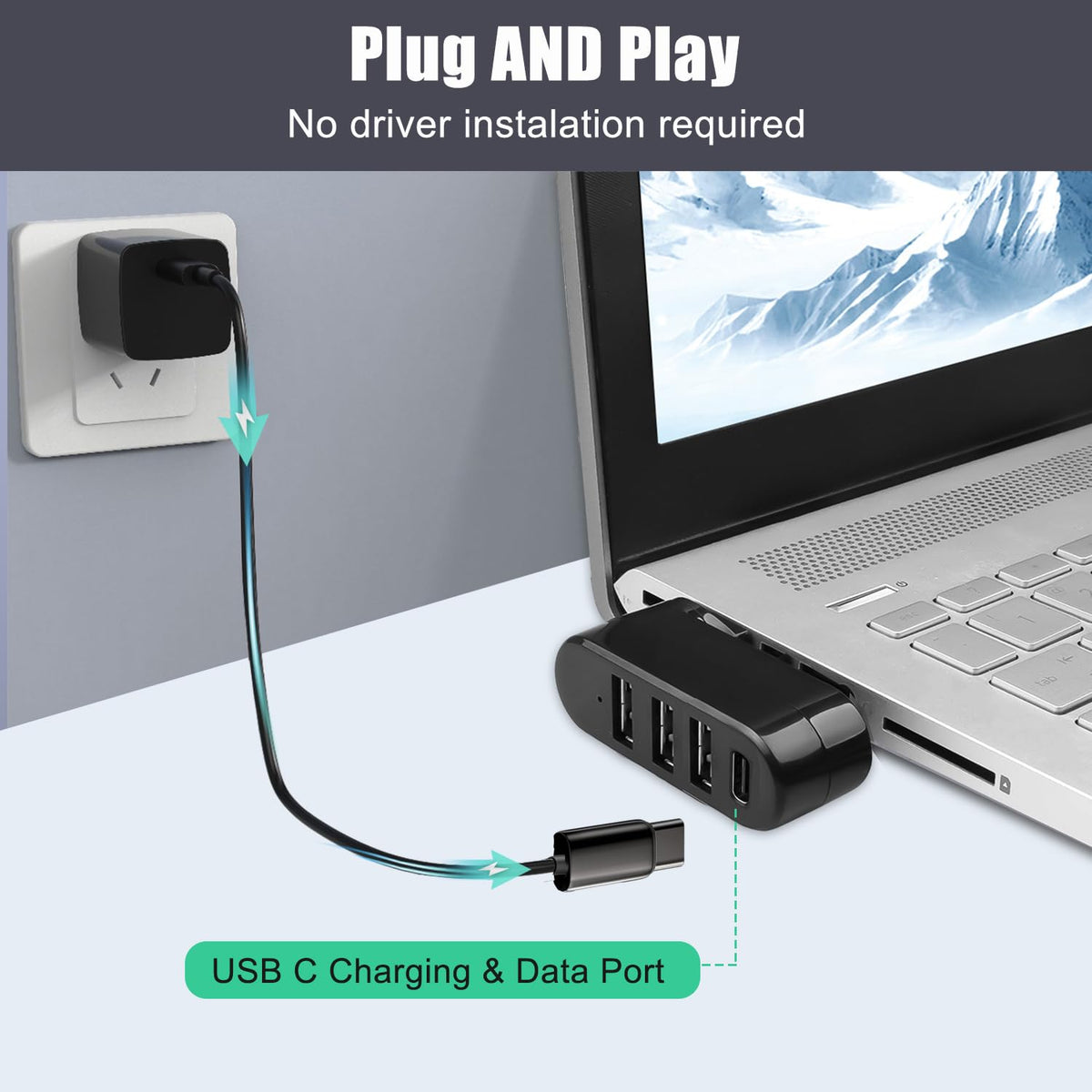 4-Port USB Hub