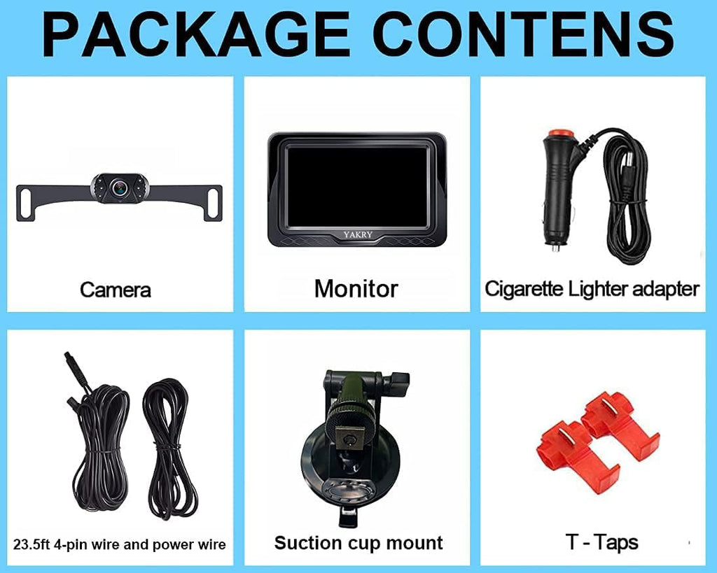 1080p Backup Camera Monitor Kit