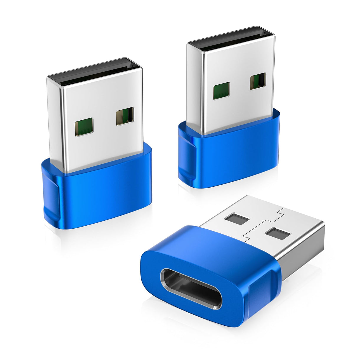 USB-A to USB-C Adapter 3-Pack