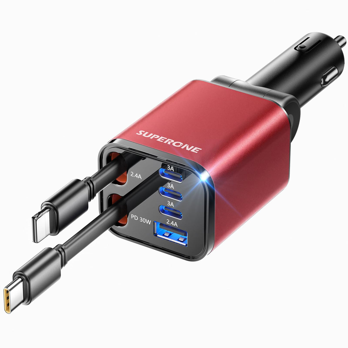 69W Retractable Car Charger