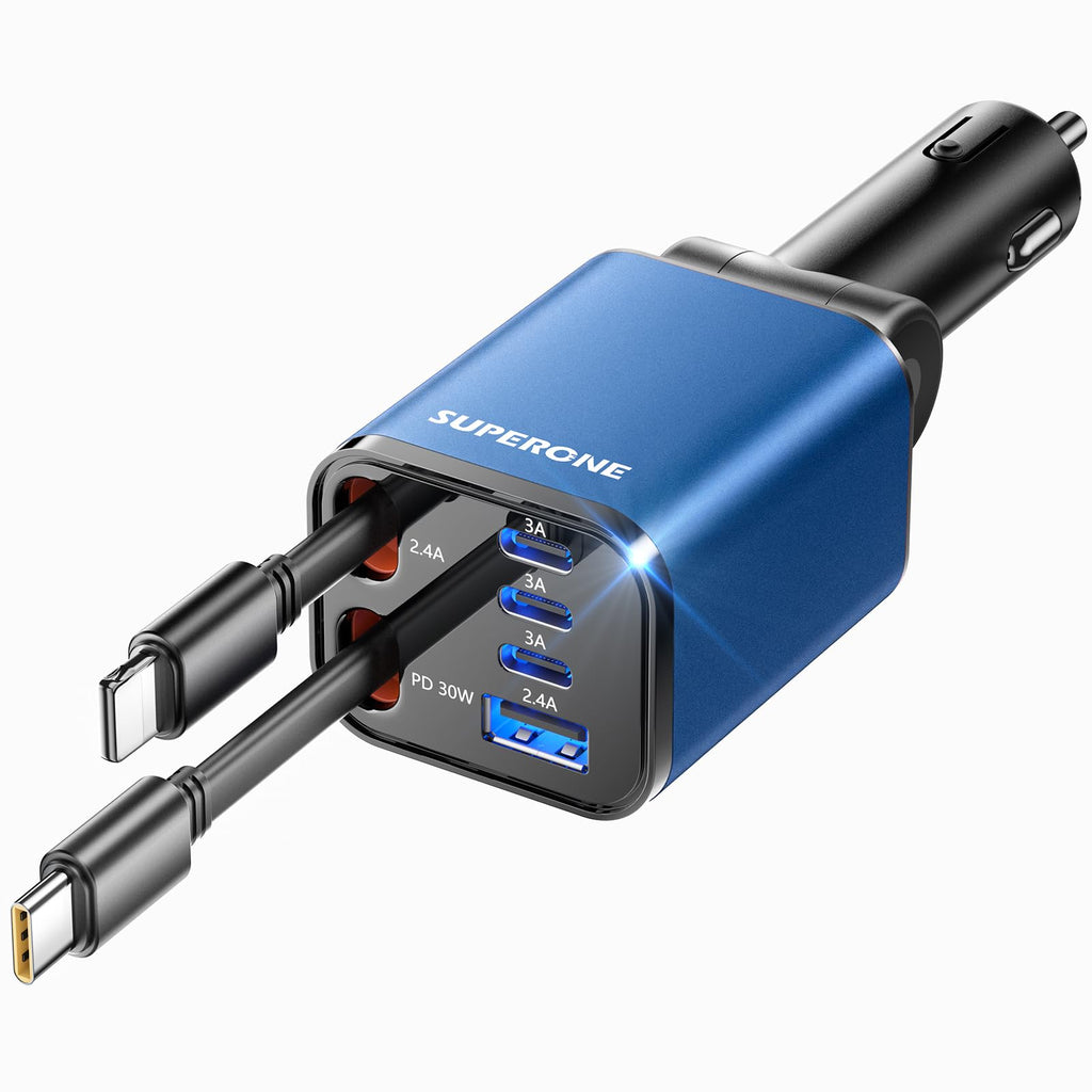 69W Retractable Car Charger