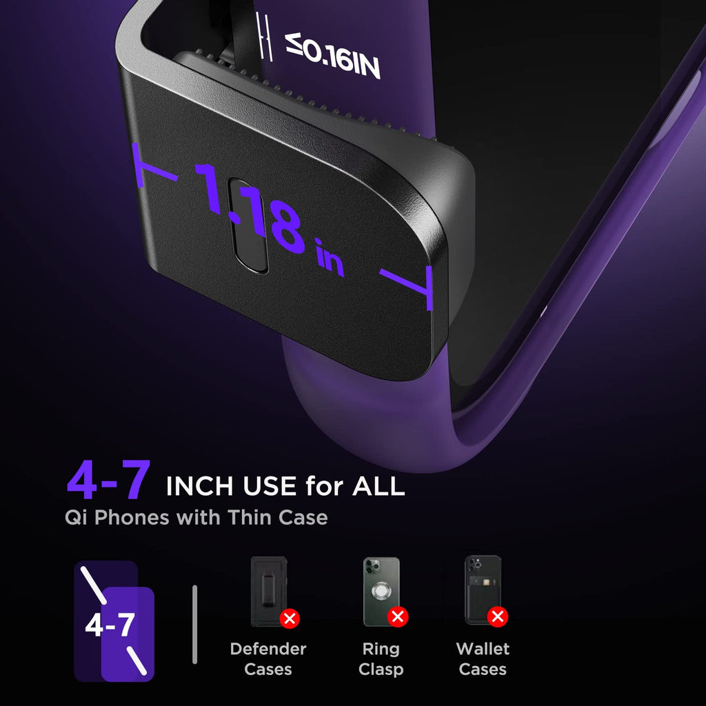 15W LED Wireless Car Charger Mount