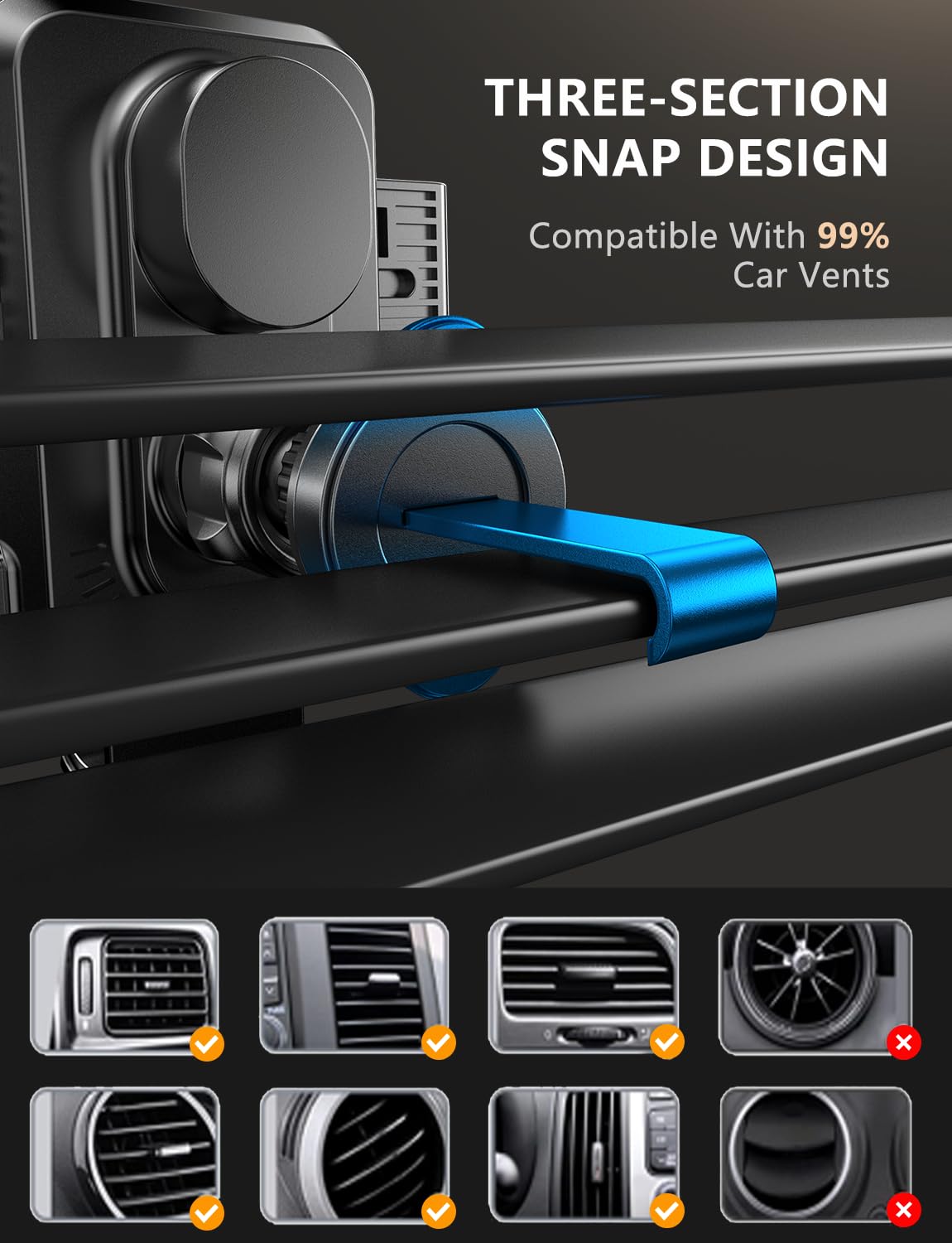 15W Auto-Clamp Wireless Car Charger