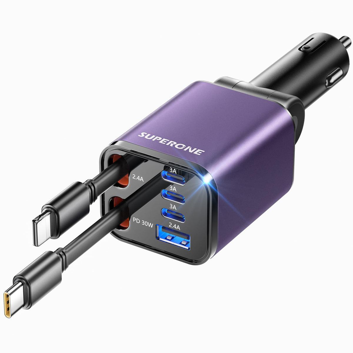 69W Retractable Car Charger