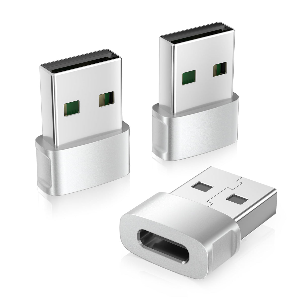 USB-A to USB-C Adapter 3-Pack