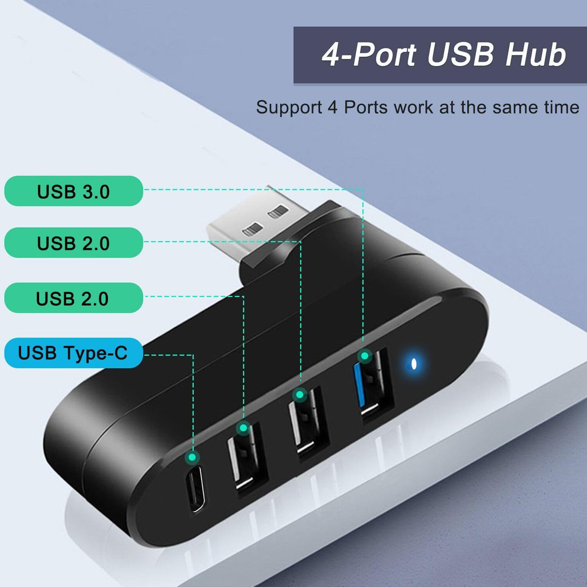 4-Port USB Hub