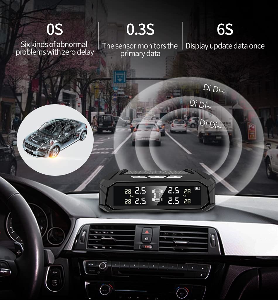 Solar TPMS Display & Sensor Set