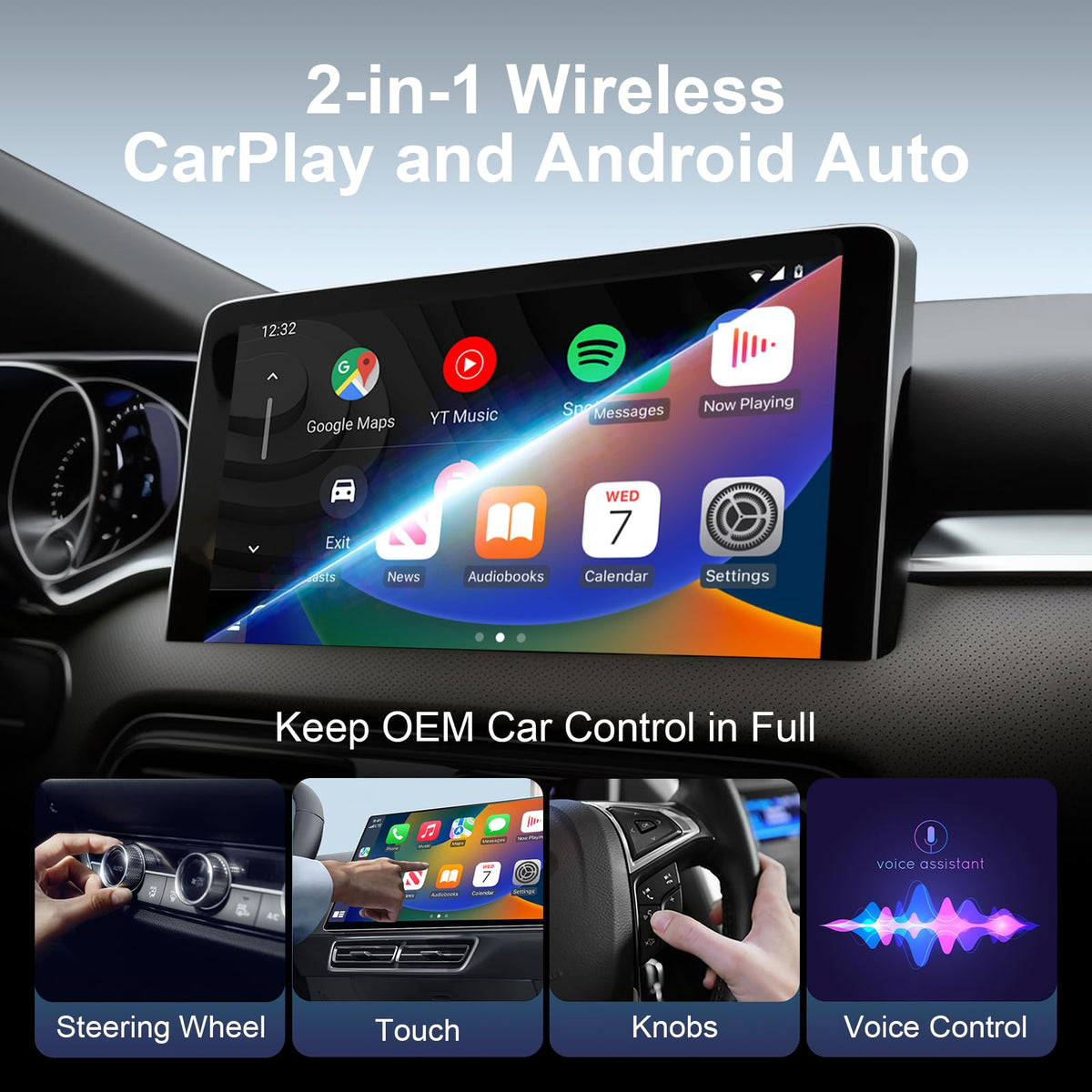 Auto-Connecting Wireless CarPlay Adapter