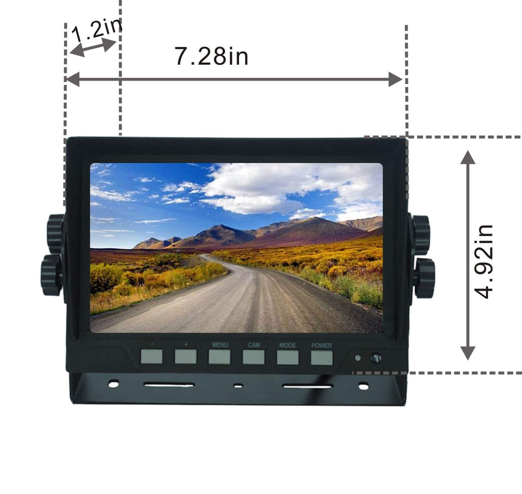 7-Inch Wired Backup Camera System