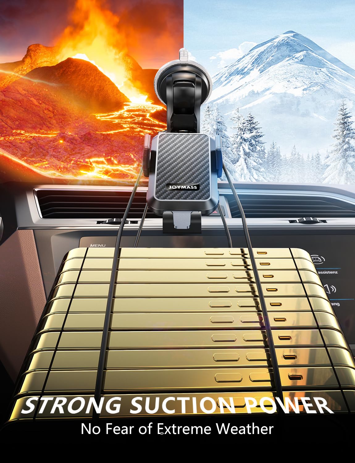 15W Auto-Clamp Wireless Car Charger