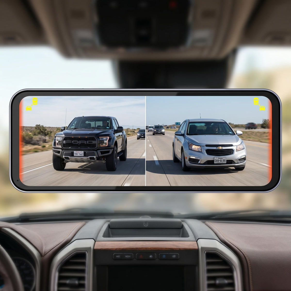 Dual-Camera Blind Spot Display