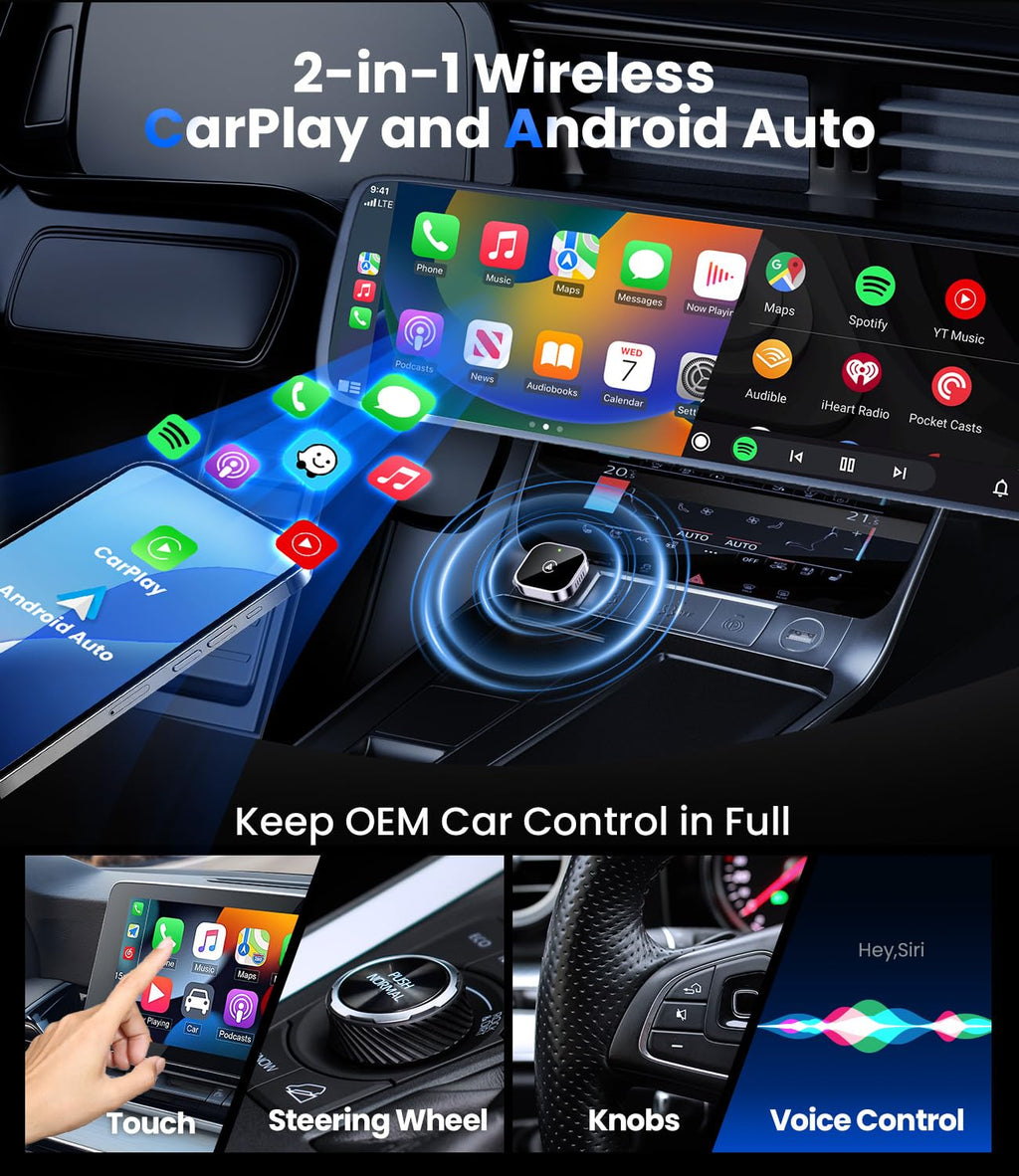 Wireless CarPlay & Android Auto Dongle