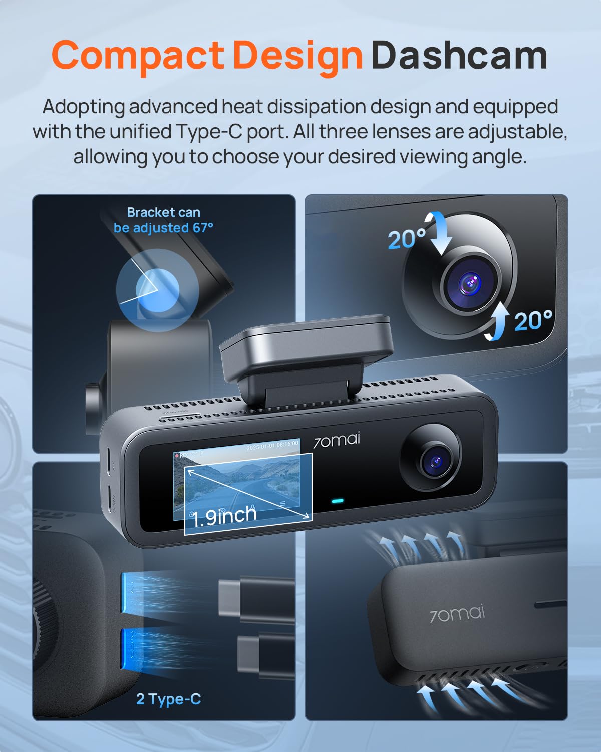 4K Three-Channel Dash Cam