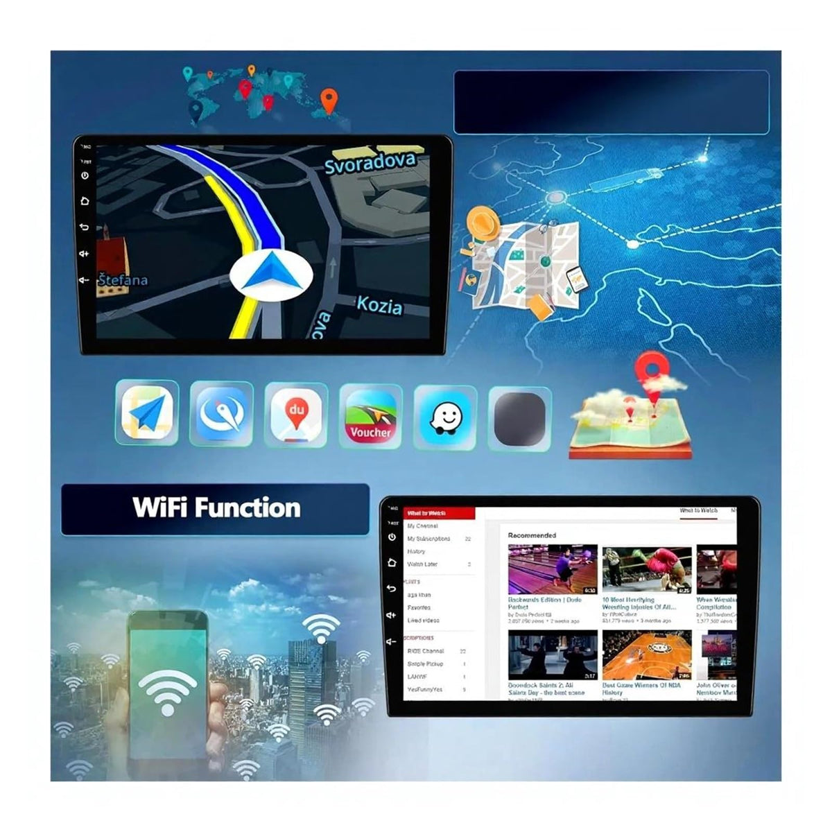 Android Car Navigation Display
