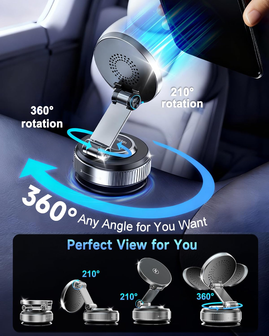 15W Magnetic Wireless Car Charger