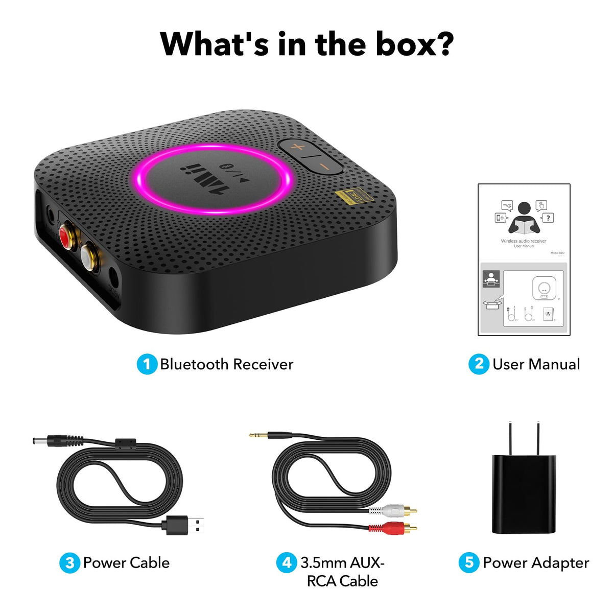 Bluetooth 5.3 Stereo Audio Receiver