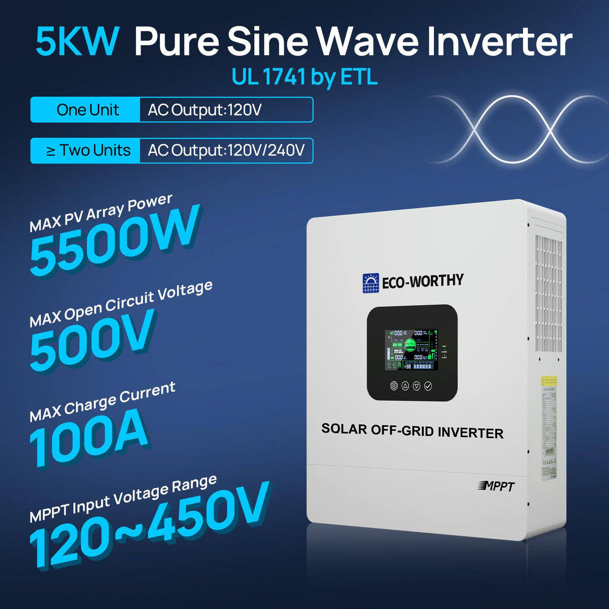48V Battery & 5000W Inverter System