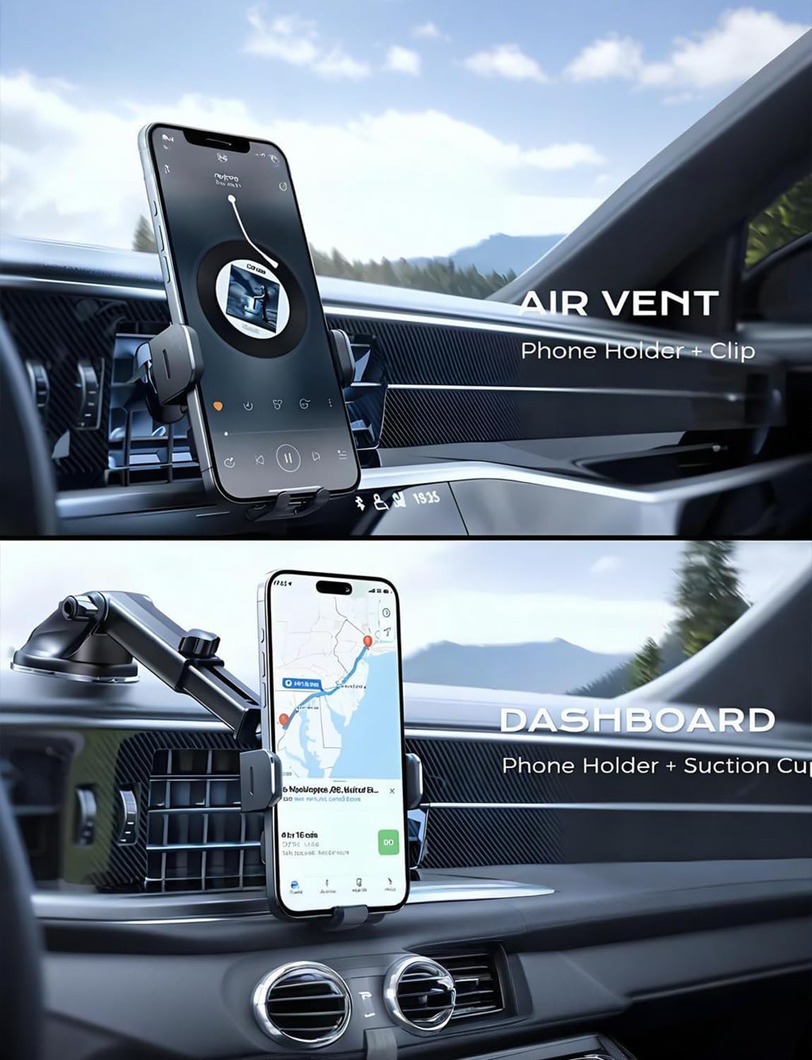 15W Wireless Car Charger Mount