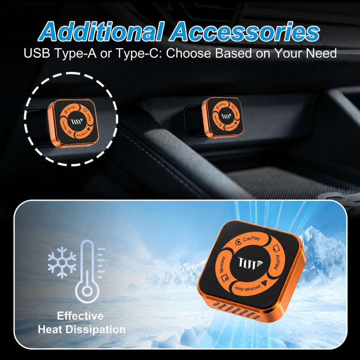 Wireless CarPlay & Android Auto Adapter