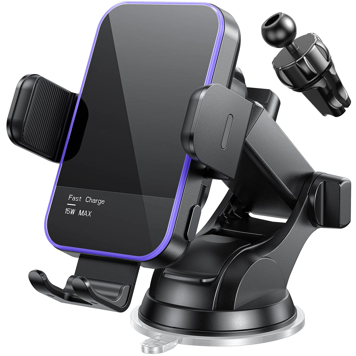 15W LED Wireless Car Charger Mount
