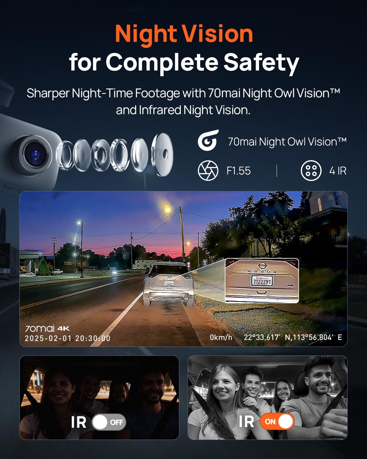 4K Three-Channel Dash Cam