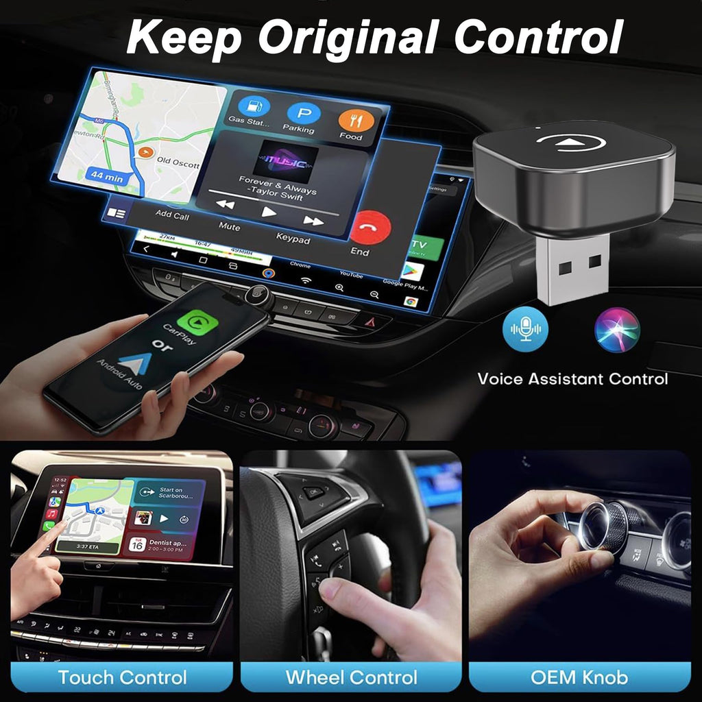Auto-Connecting Wireless CarPlay Adapter