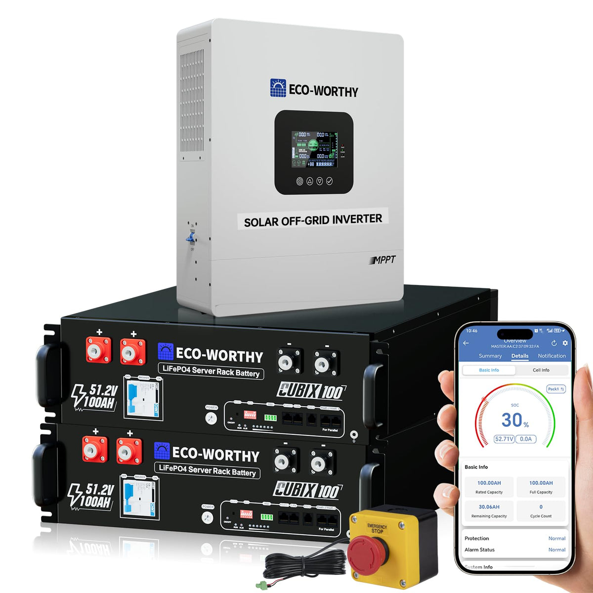 48V Battery & 5000W Inverter System