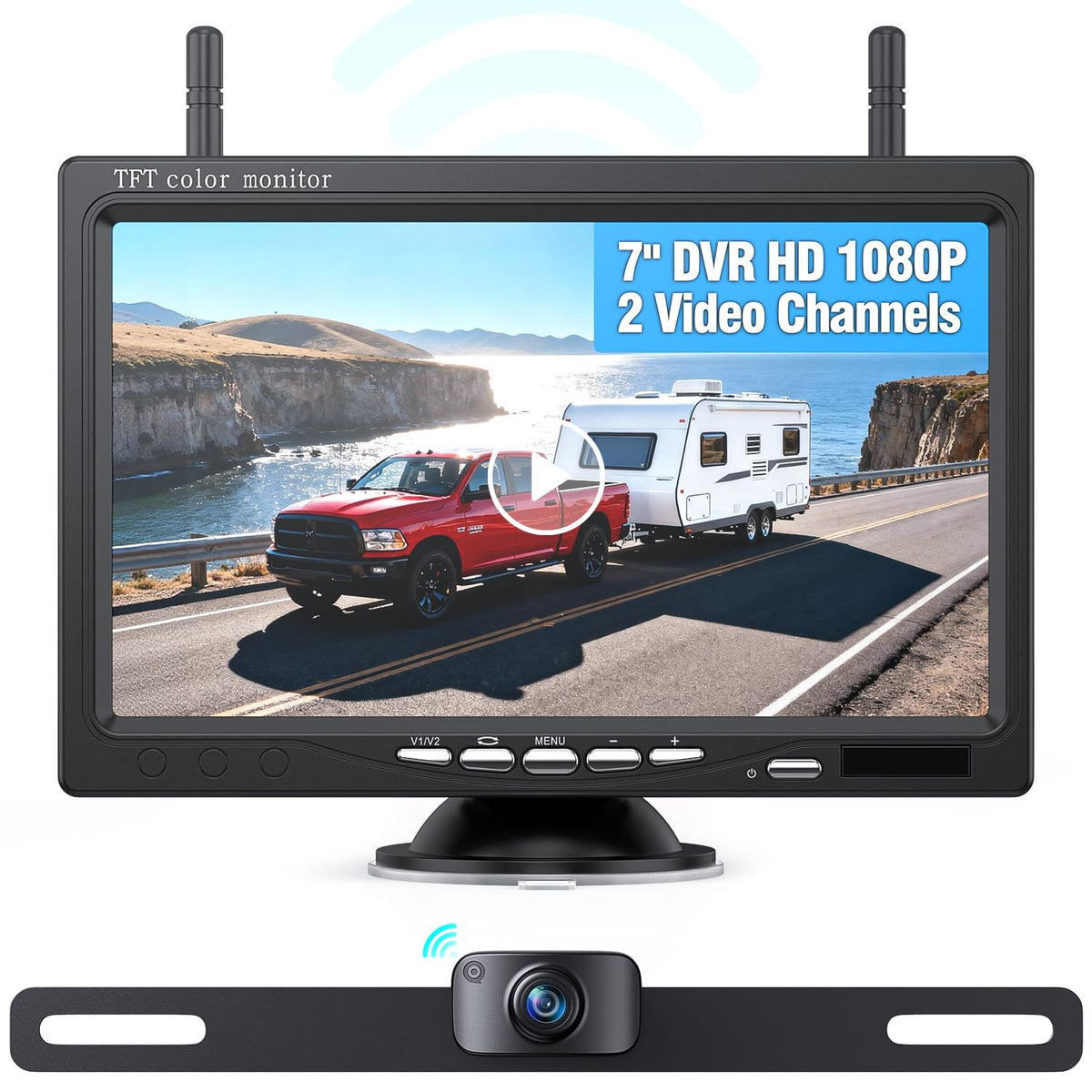 Waterproof Backup Camera Display Kit