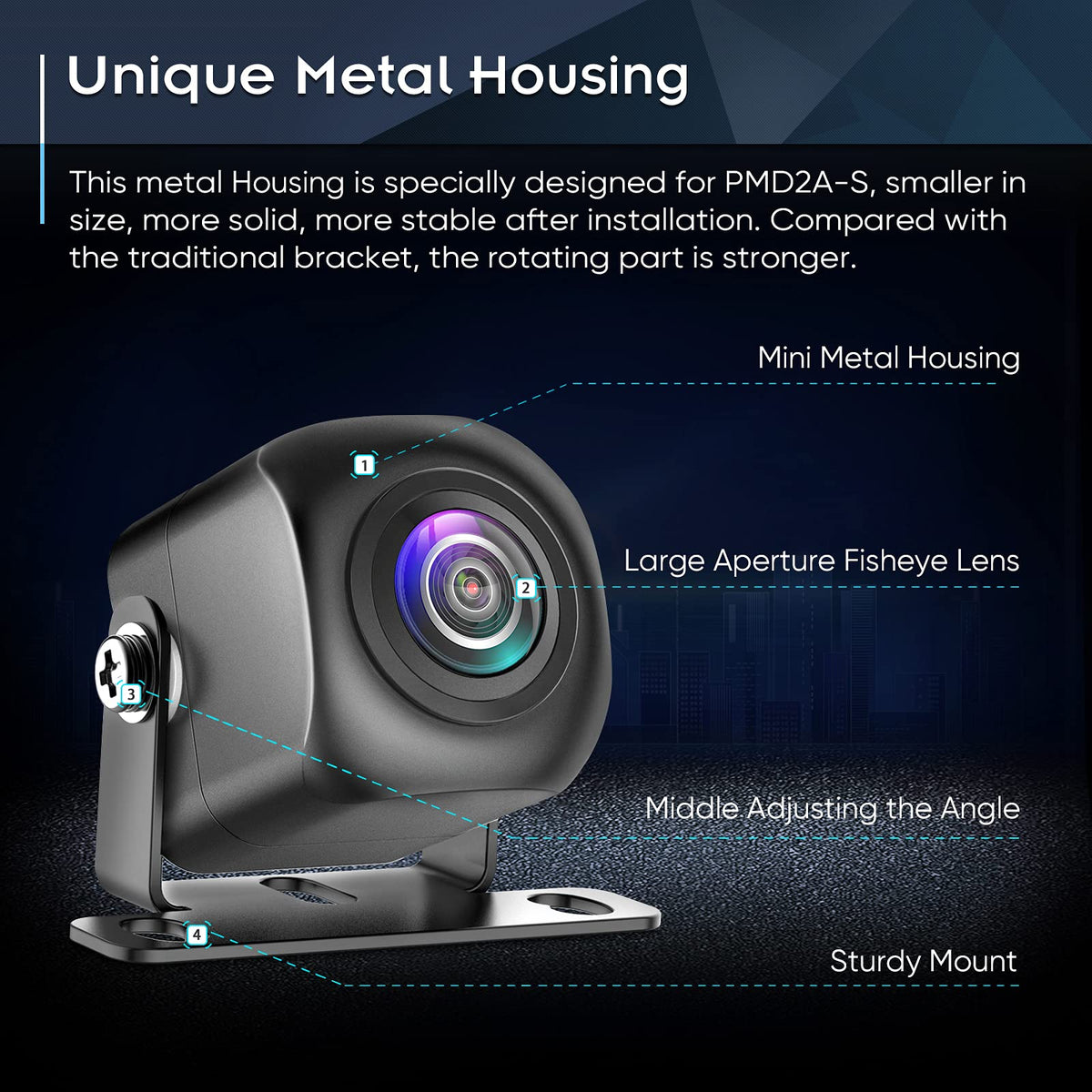 Wide-Angle Backup Camera