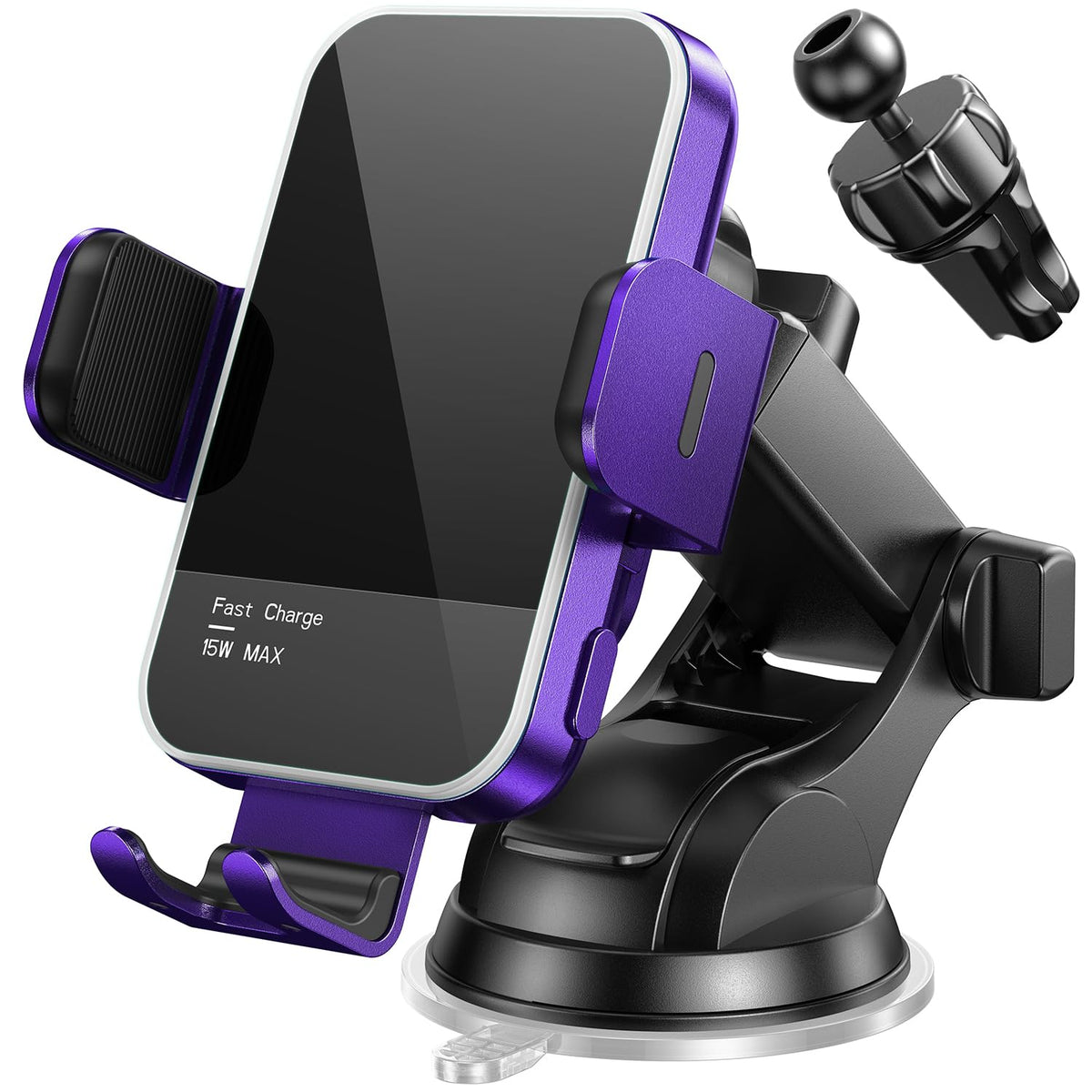 15W LED Wireless Car Charger Mount