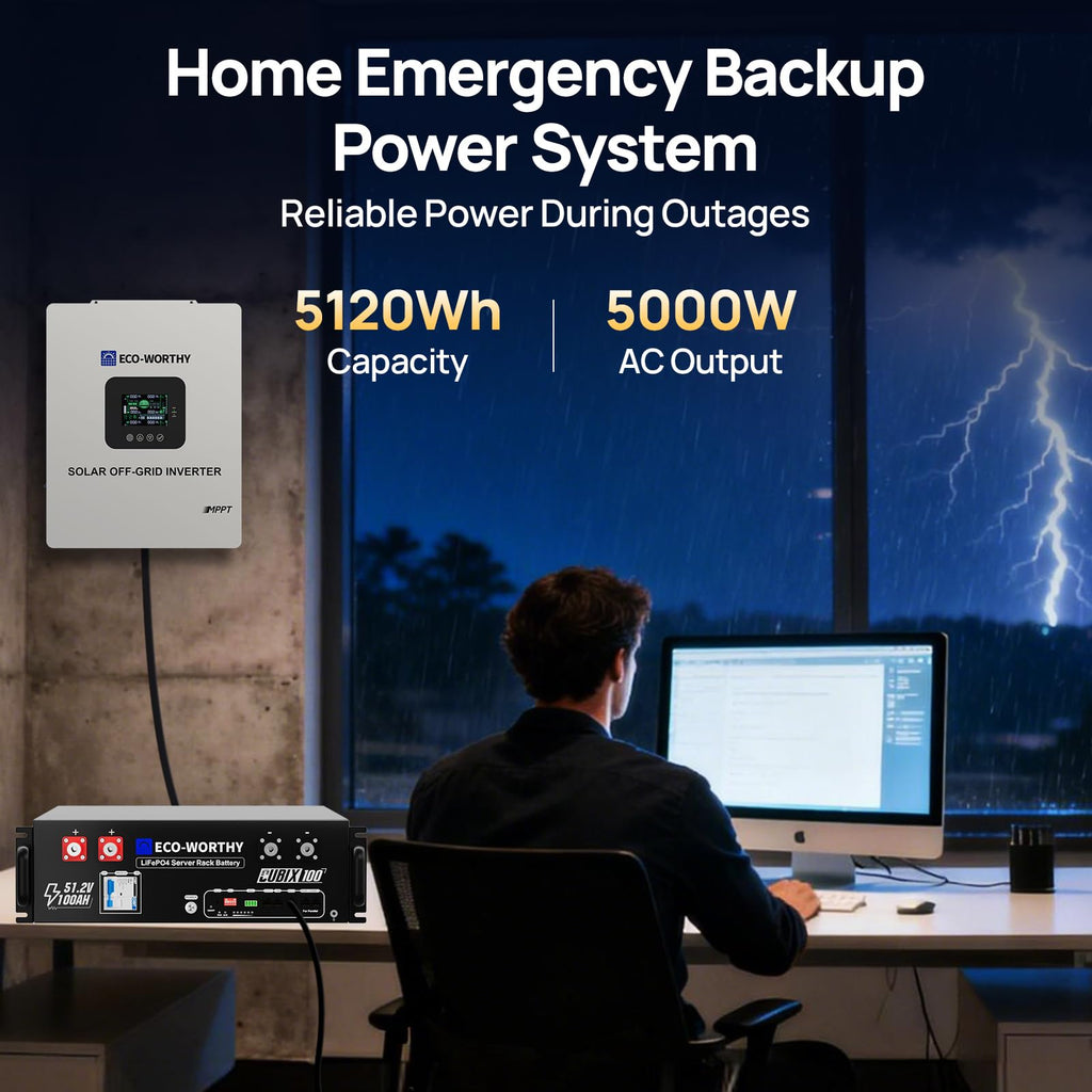 48V Battery & 5000W Inverter System