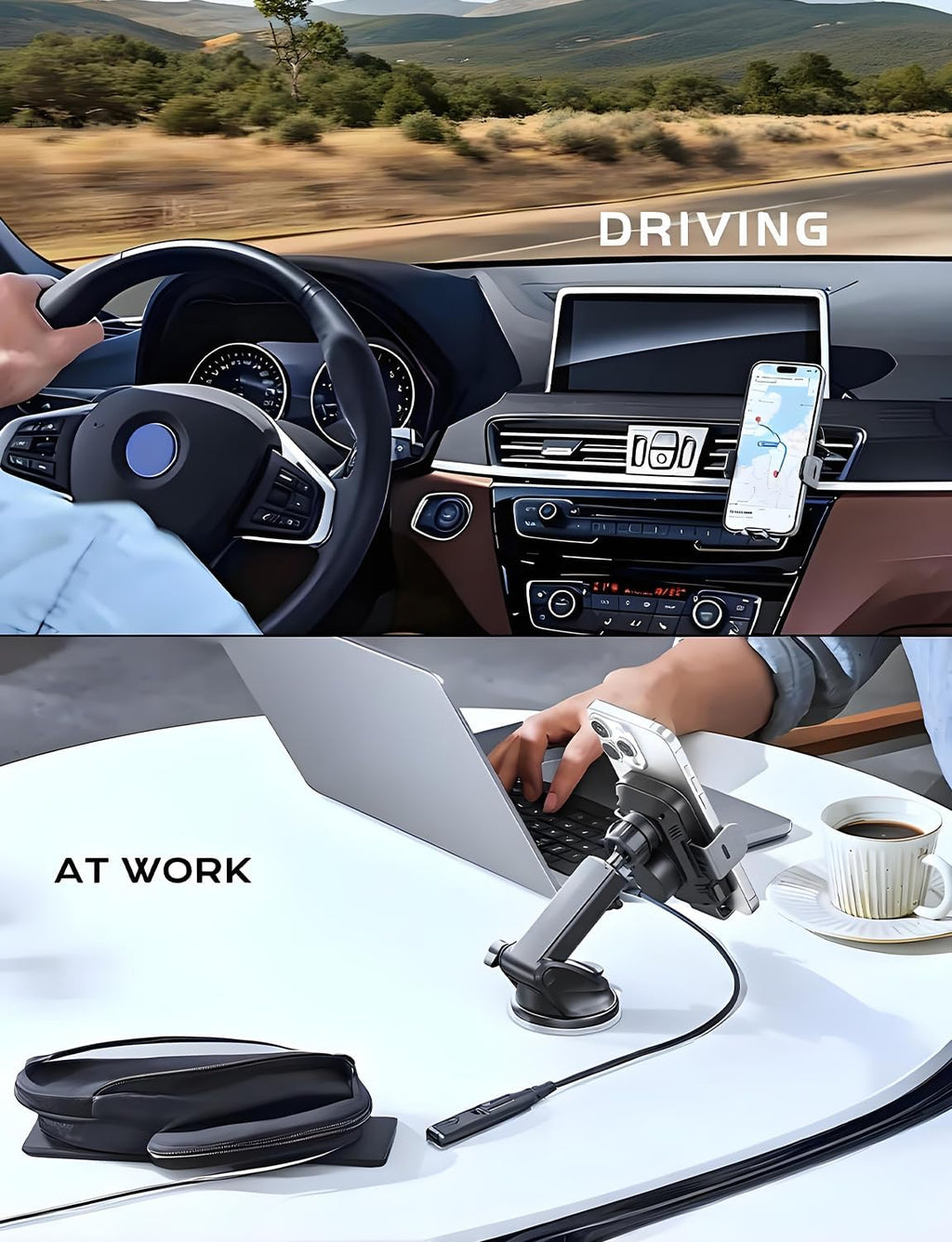 15W Wireless Car Charger Mount