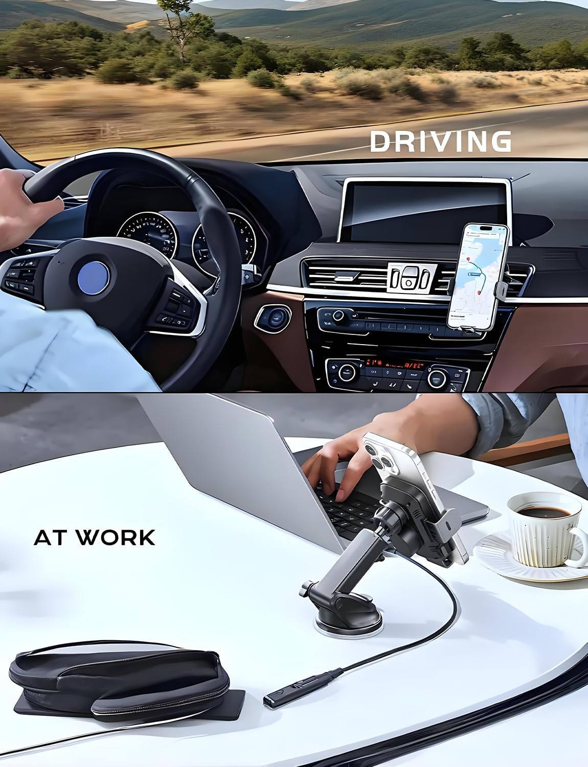 15W Wireless Car Charger Mount