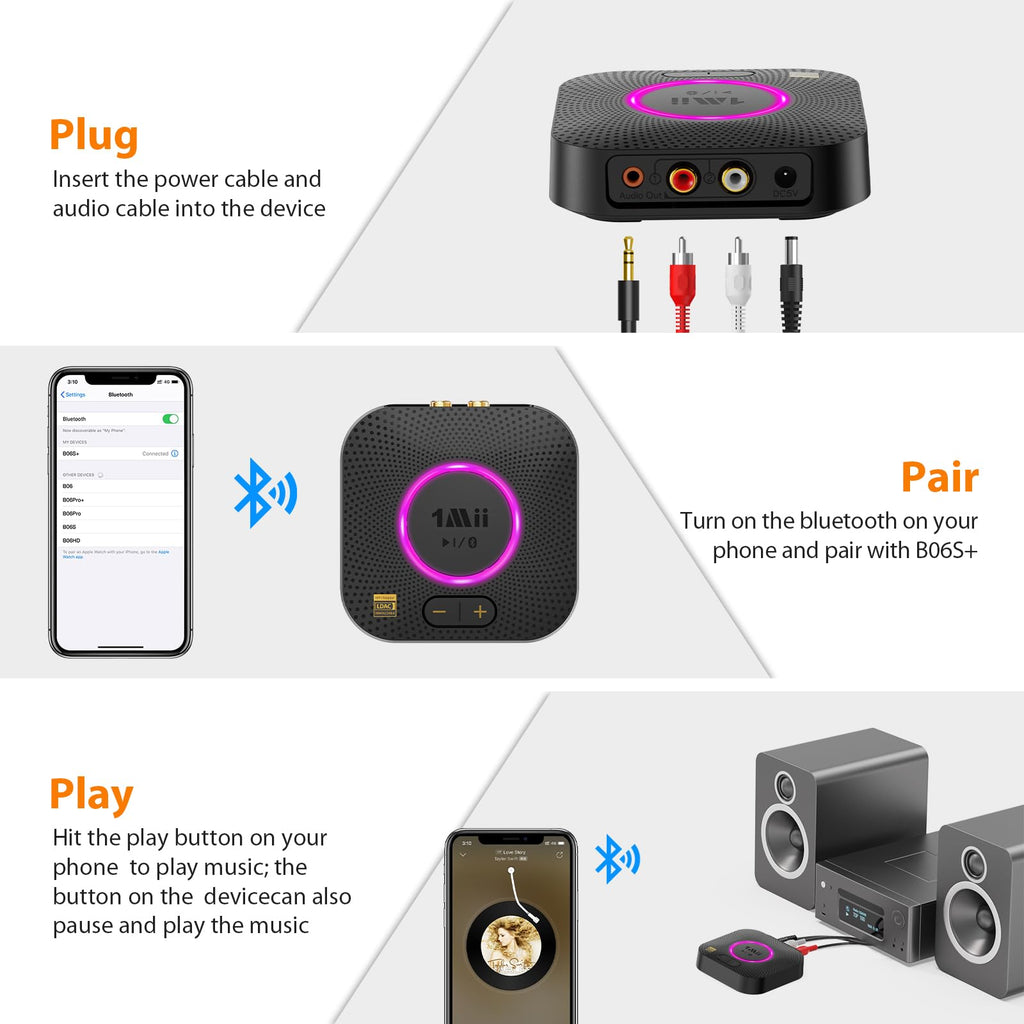 Bluetooth 5.3 Stereo Audio Receiver
