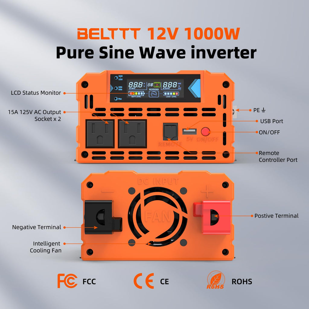 12V Pure Sine Wave Power Inverter
