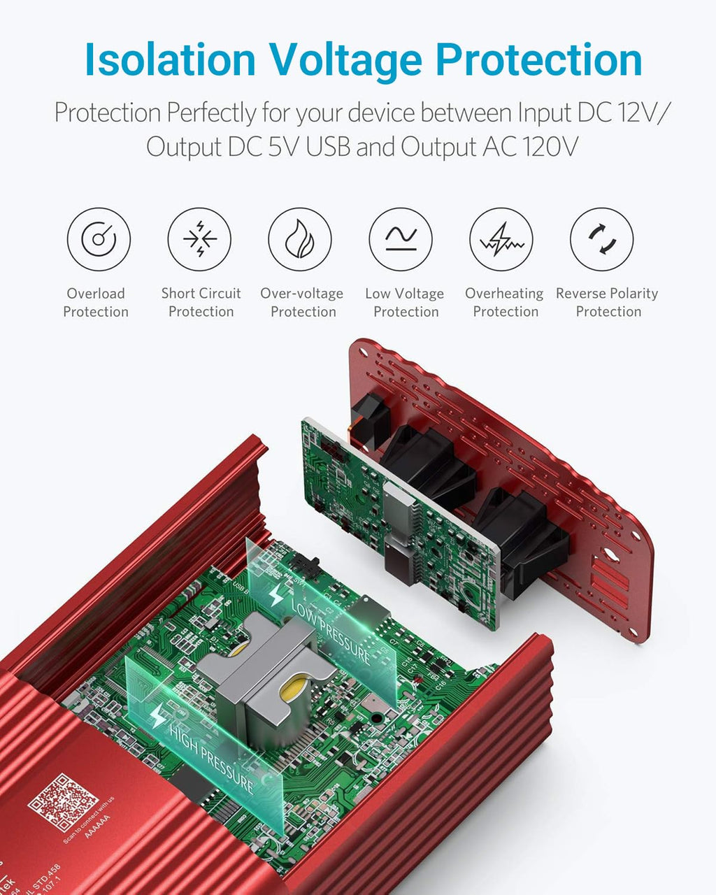 500W Pure Sine Wave Car Inverter