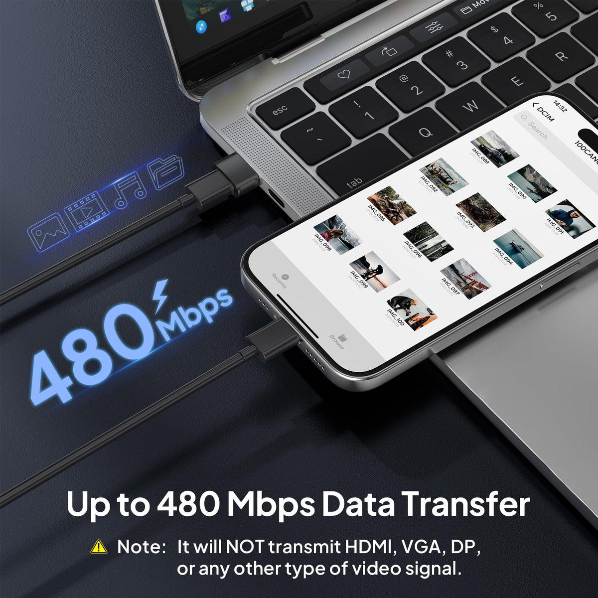 USB-A to USB-C Adapter 3-Pack