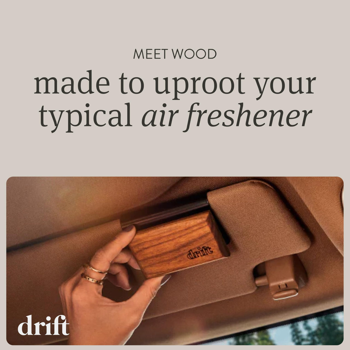 Wood Car Air Freshener Kit