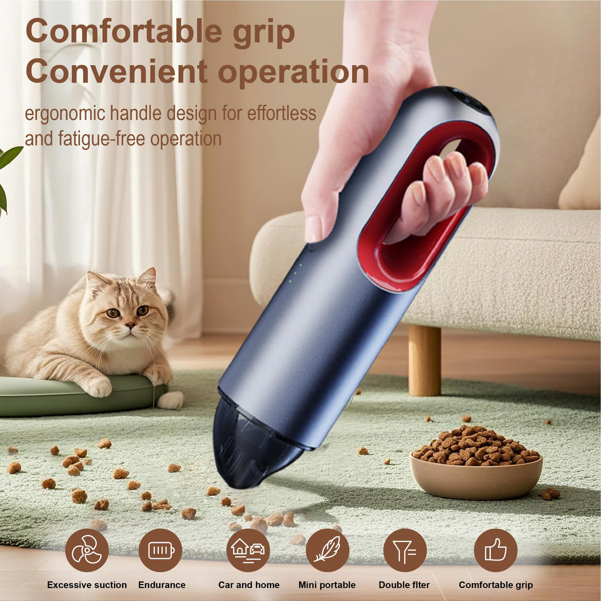 6-in-1 Rechargeable Car Vacuum