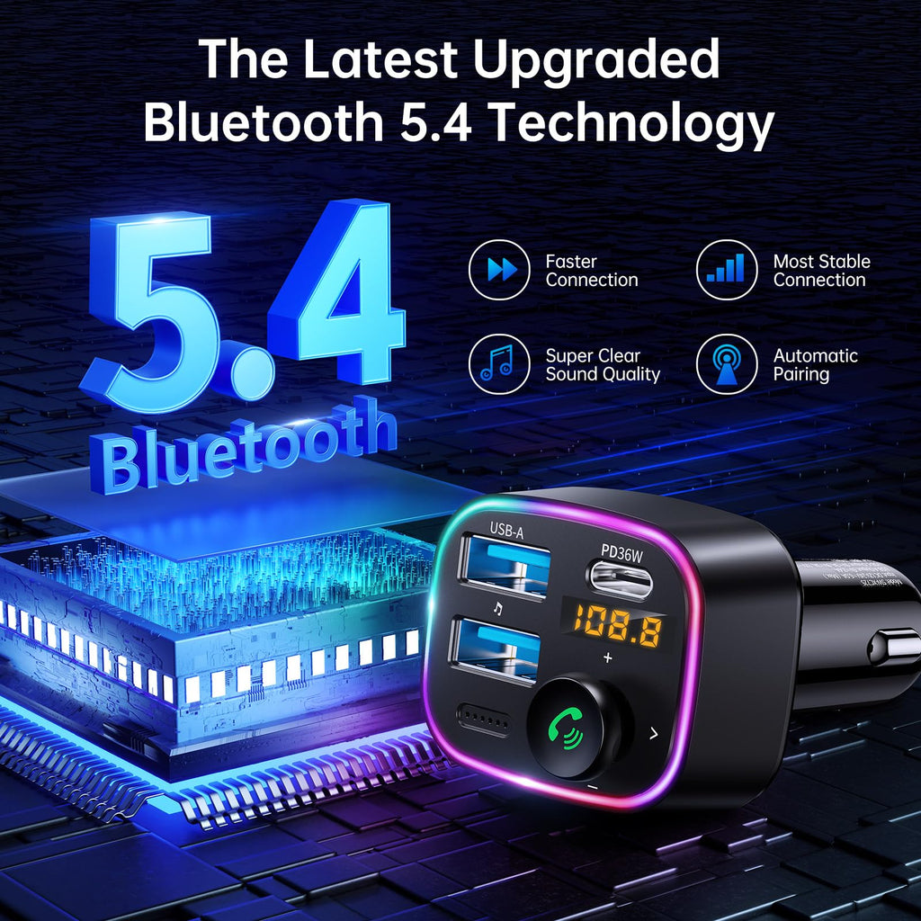 48W Bluetooth FM Transmitter