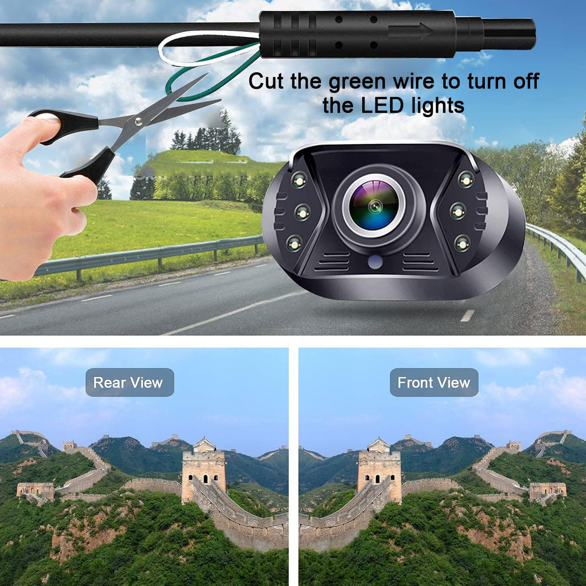 1080p Backup Camera Monitor Kit