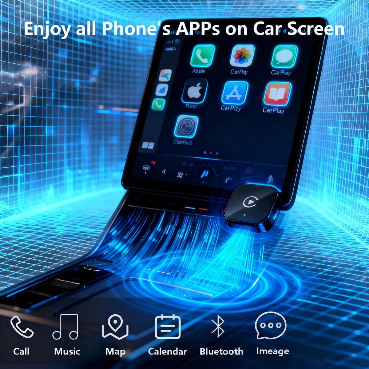 Compact Wireless CarPlay Adapter
