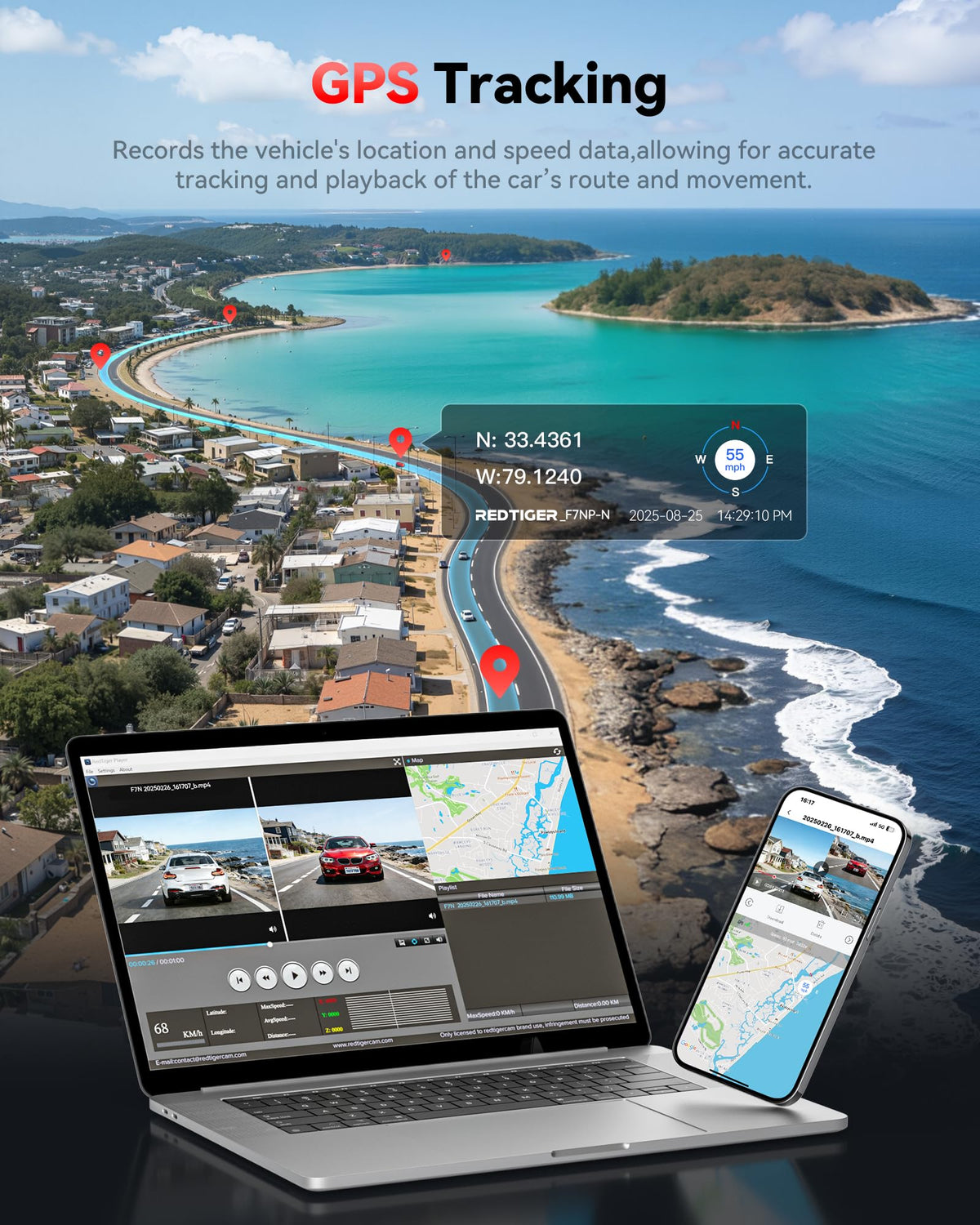 4K Front & Rear Dash Cam