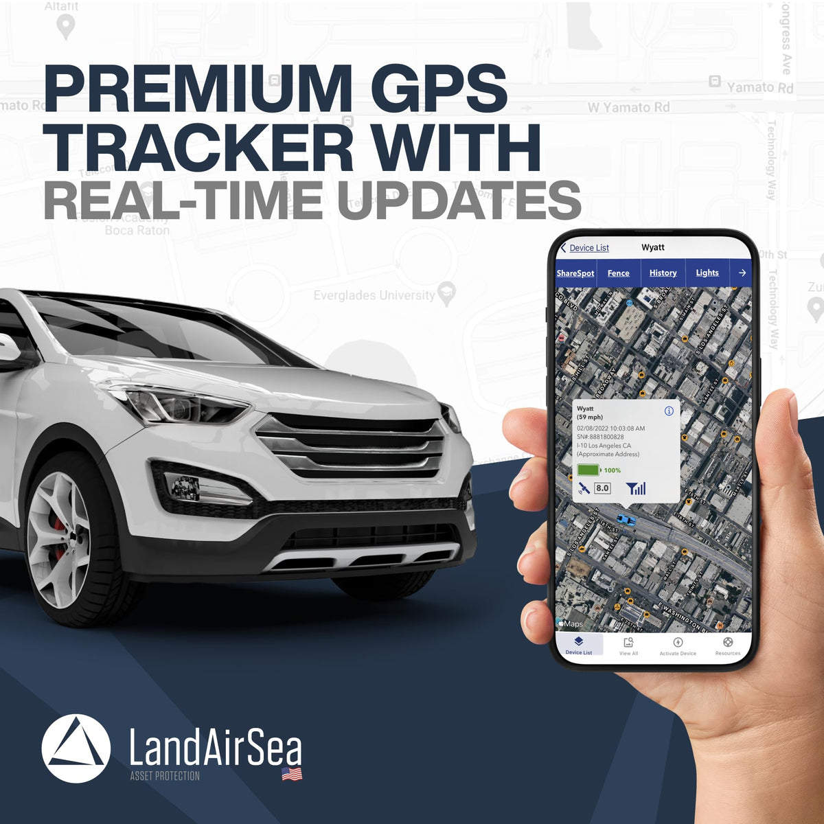 Magnetic 4G Vehicle Tracker