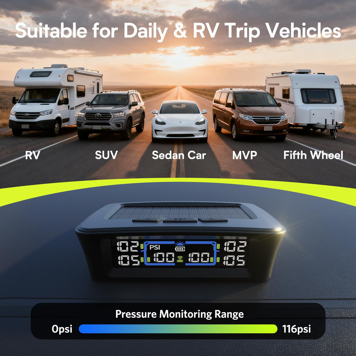 Multi-Wheel Tire Pressure Monitor
