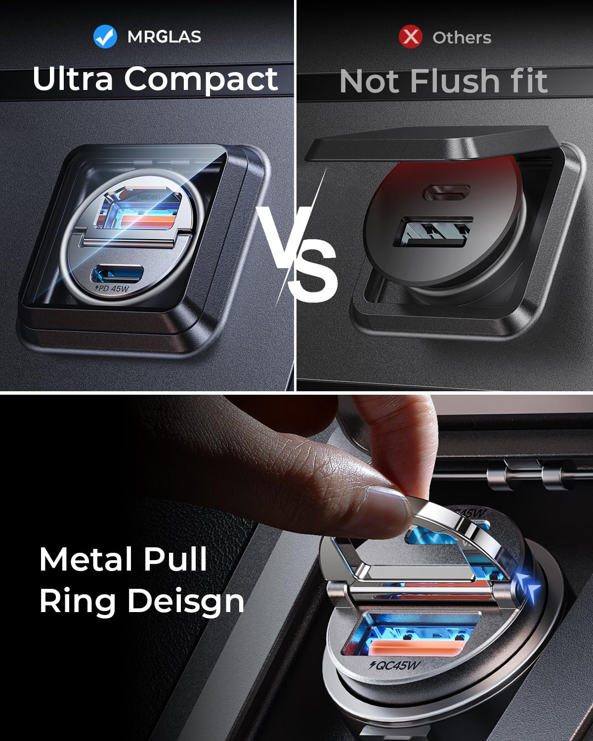 90W Dual-Port USB-C Car Adapter