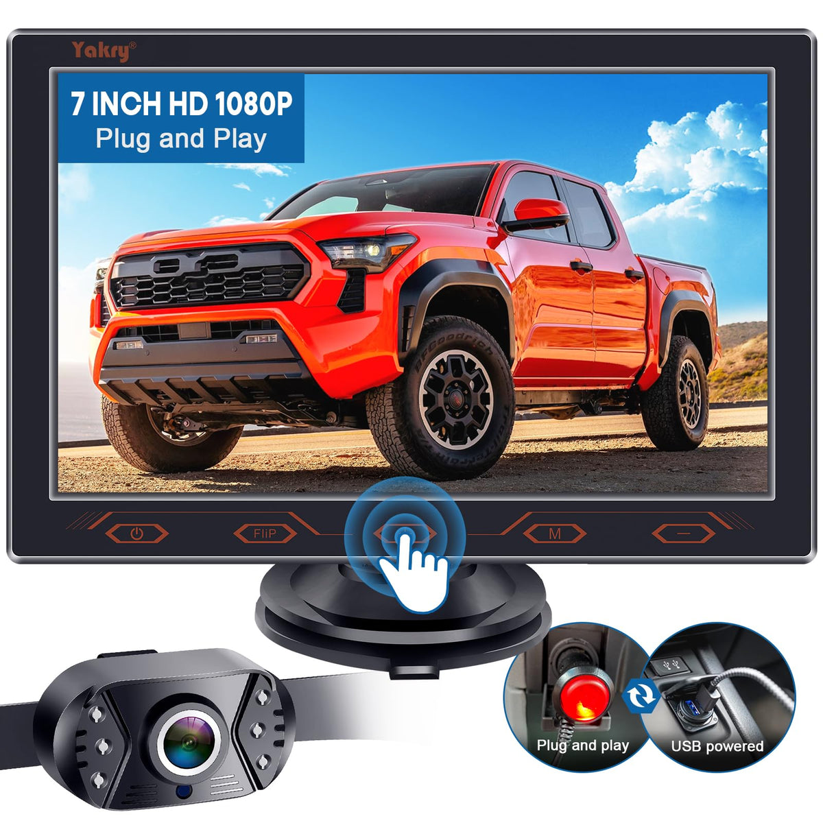 1080p Backup Camera Monitor Kit